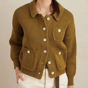 Alex Mill Parker Sweater Jacket - Golden Olive